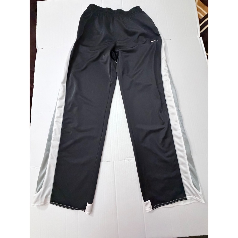Nike Track Pants Mens XL Black White Grey Athletic Warm Up Training Sweats - Picture 1 of 6